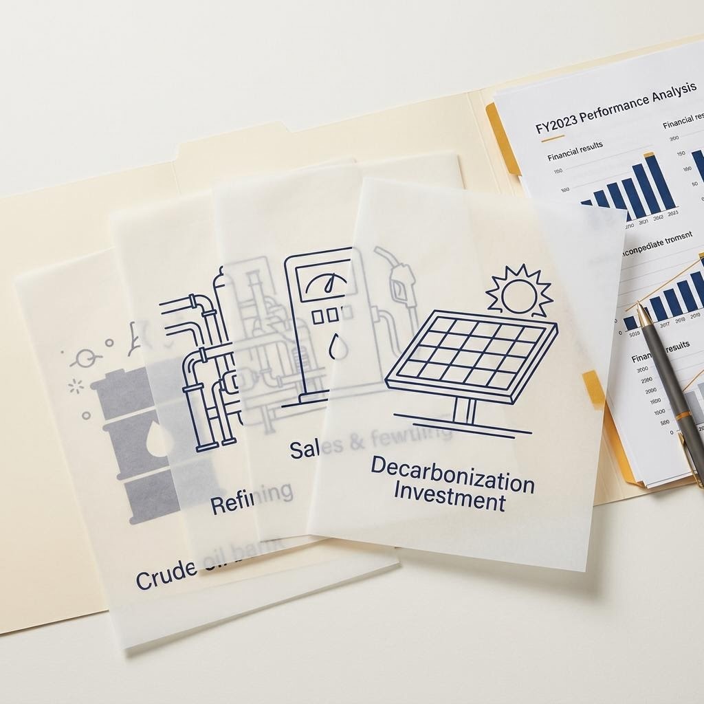 エネオス 株価の構造を解説するエディトリアル写真